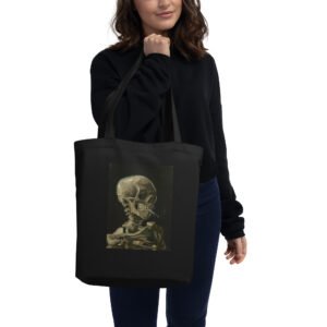 Vincent Van Gogh Eco Tote Bag – Skull of a Skeleton with a Cigarette