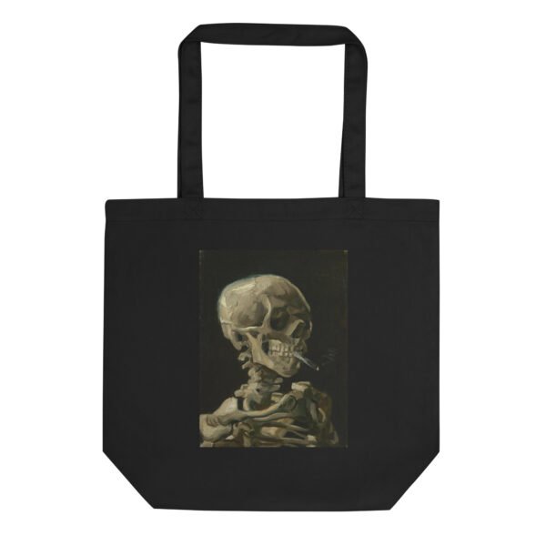 Vincent Van Gogh Eco Tote Bag – Skull of a Skeleton with a Cigarette - Image 6