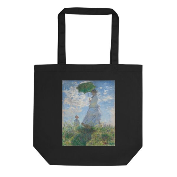 Claude Monet Tote Bag – Woman with a Parasol organic cotton fine art accessory - Image 6