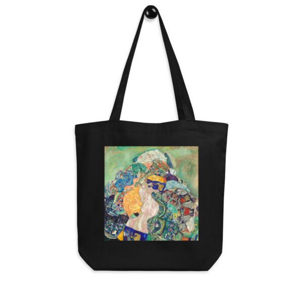 Gustav Klimt Eco Tote Bag – Baby (Cradle) organic cotton reuseable gift for the art lover and new Mom surprise - Image 2