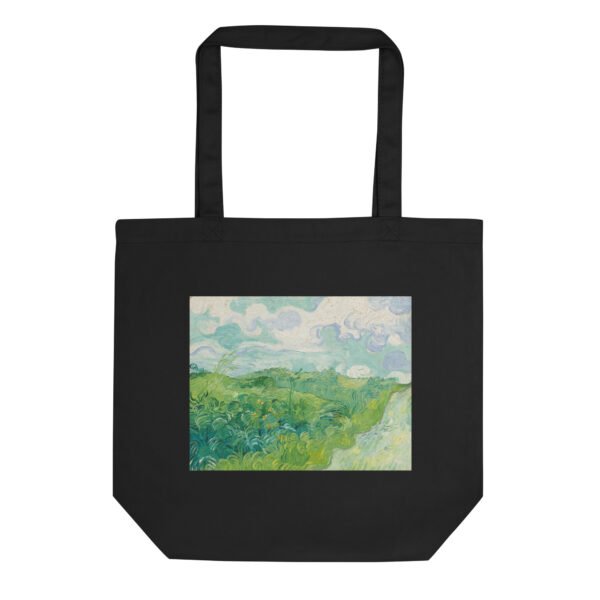 Vincent Van Gogh Eco Tote Bag – Green Wheat Fields, Auvers organic cotton reuseable shopping bag or art supply bag - Image 6