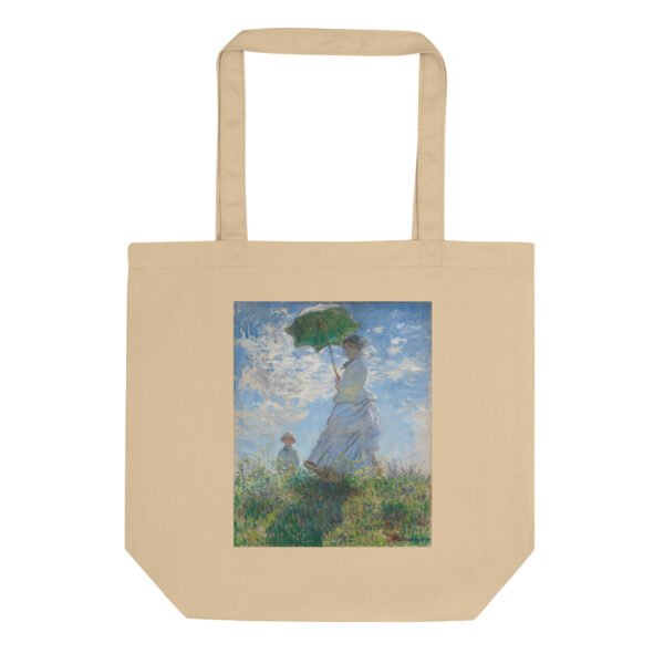 Claude Monet Tote Bag – Woman with a Parasol organic cotton fine art accessory - Image 7