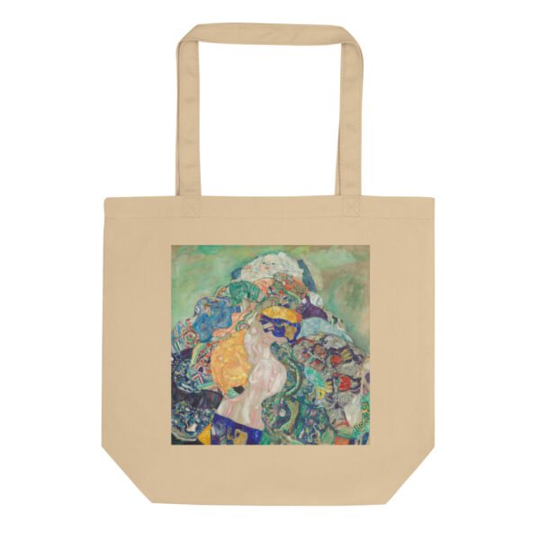 Gustav Klimt Eco Tote Bag – Baby (Cradle) organic cotton reuseable gift for the art lover and new Mom surprise - Image 7