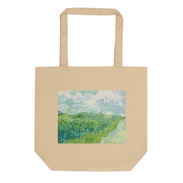 Vincent Van Gogh Eco Tote Bag – Green Wheat Fields, Auvers organic cotton reuseable shopping bag or art supply bag - Image 7