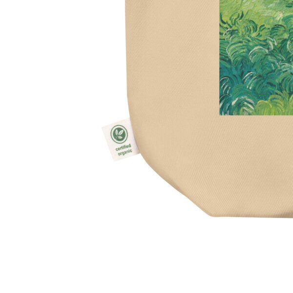 Vincent Van Gogh Eco Tote Bag – Green Wheat Fields, Auvers organic cotton reuseable shopping bag or art supply bag - Image 5
