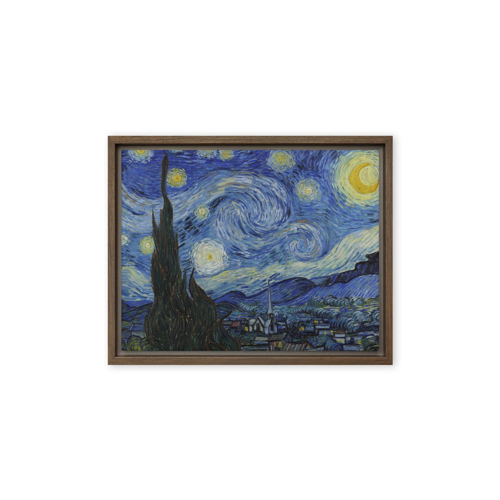 Framed Canvas Fine Art Print Van Gogh's The Starry Night - Image 10